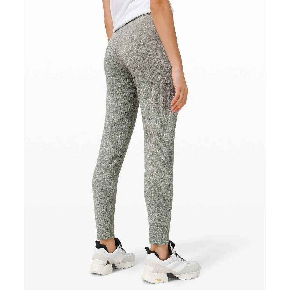 Lululemon Engineered Warmth Jogger Grey/Sage Merino Wool Blend Women's‎ Size 8